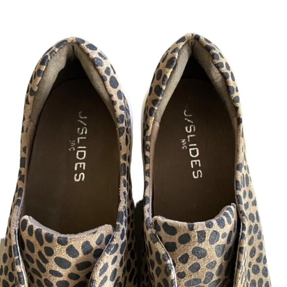 J/Slides Heidi Leopard Slip On Sneakers 8.5 - Picture 5 of 6